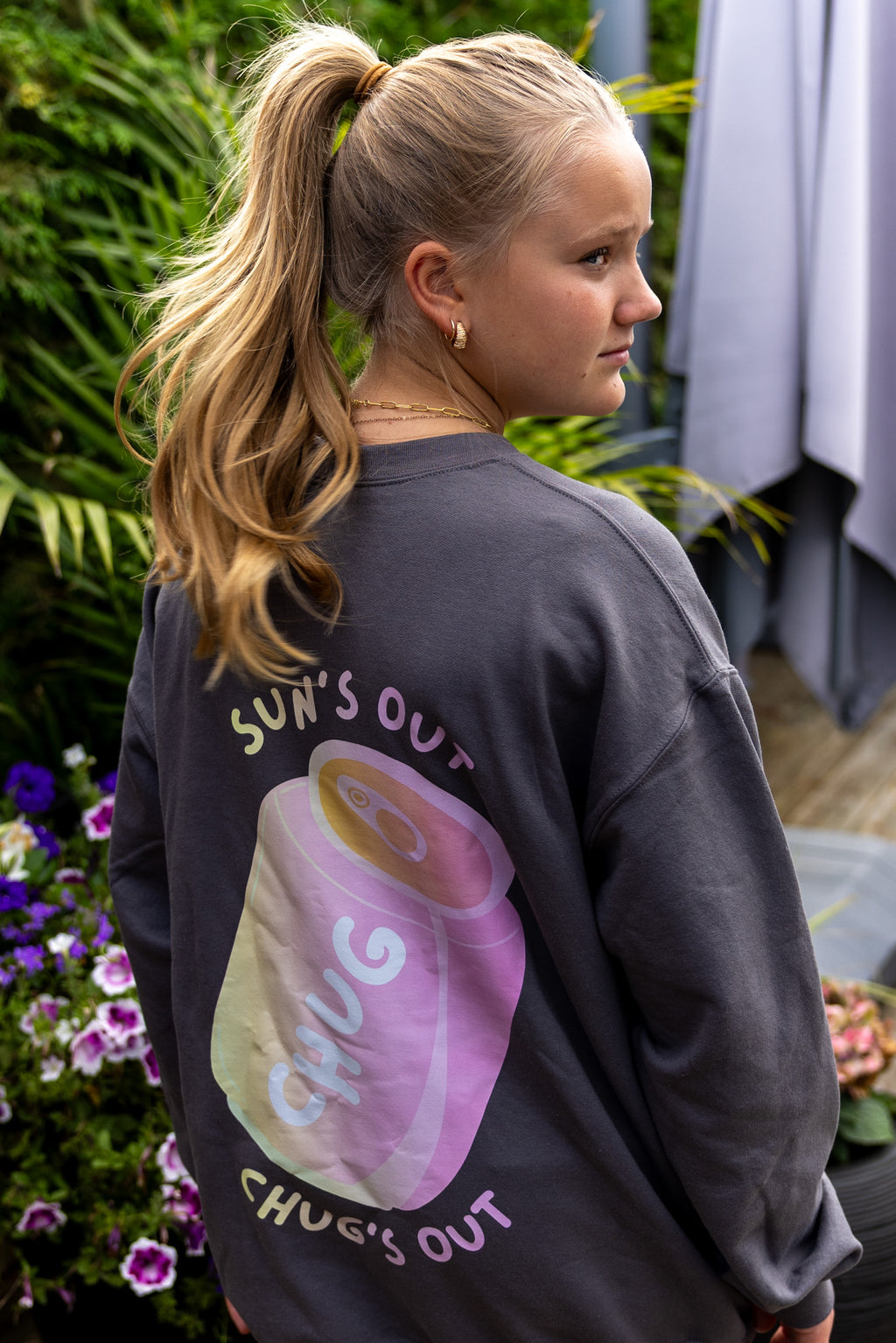 Suns Out Chugs Out Crewneck