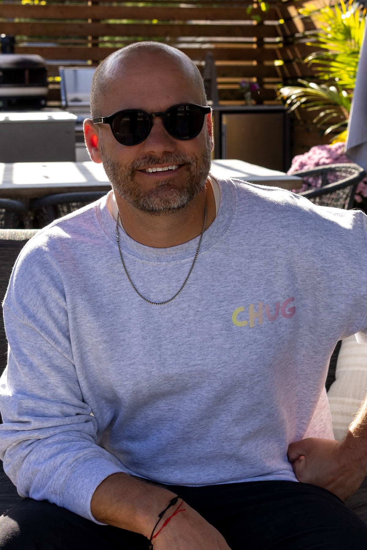 Support Your Local Chug Dealer Crewneck